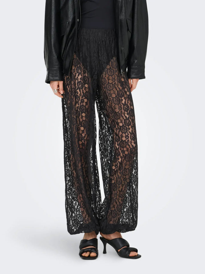 Only - Onlbea Lace Balloon Pants - 5104941 Black
