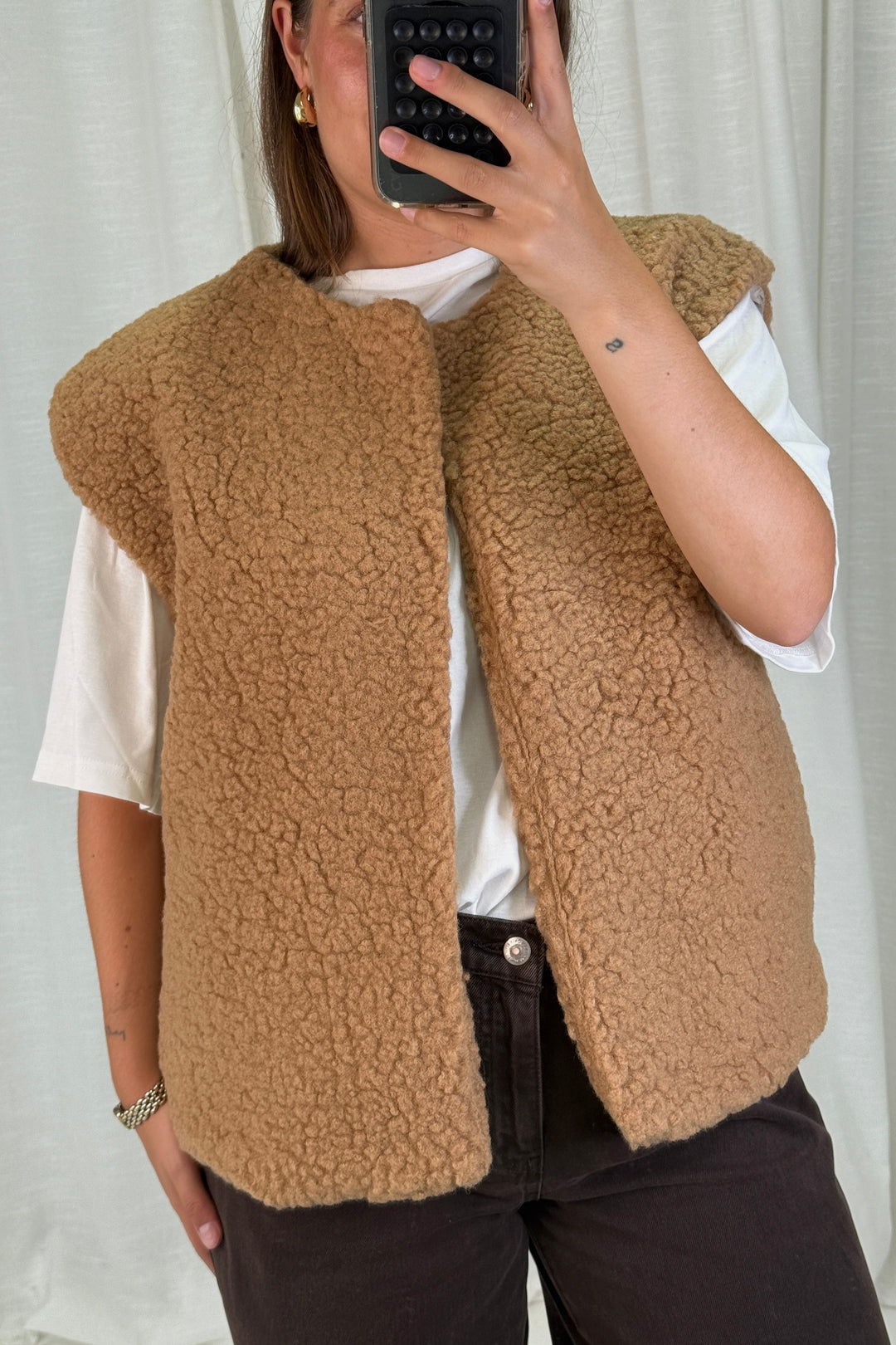 A-bee - Alicia Vest - Camel