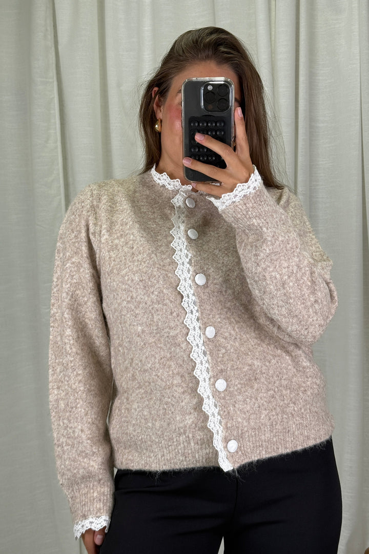 A-bee - Nicolina Knit sweater - Taupe