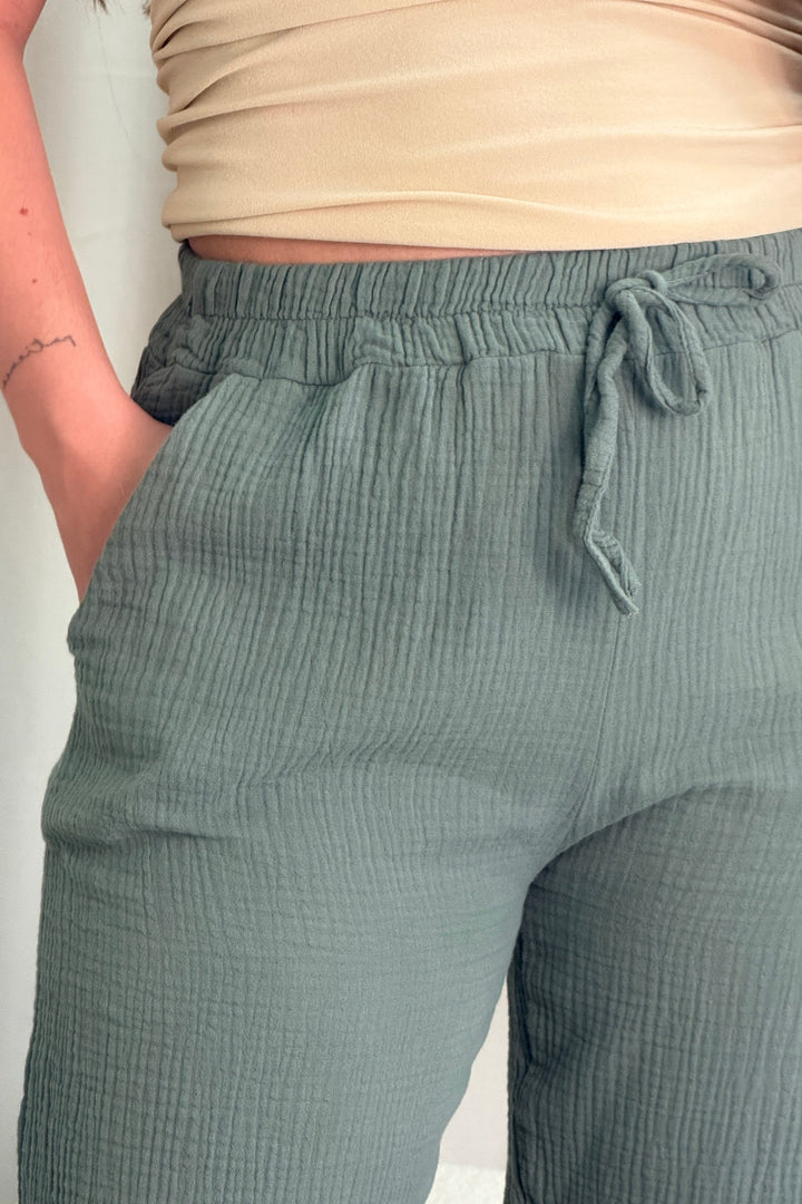 A-bee - Sonja Pants - Kaki