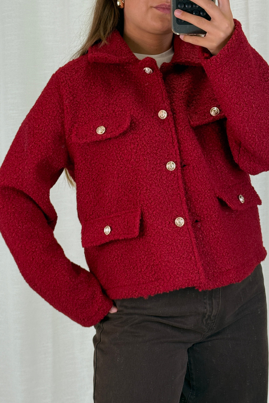 A-bee - Jasmin Jacket - Burgundy