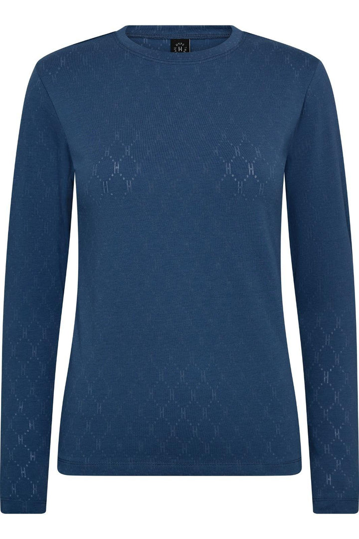 Hype The Detail - Tee L/S, Cotton 600-14 - 48 - Blå