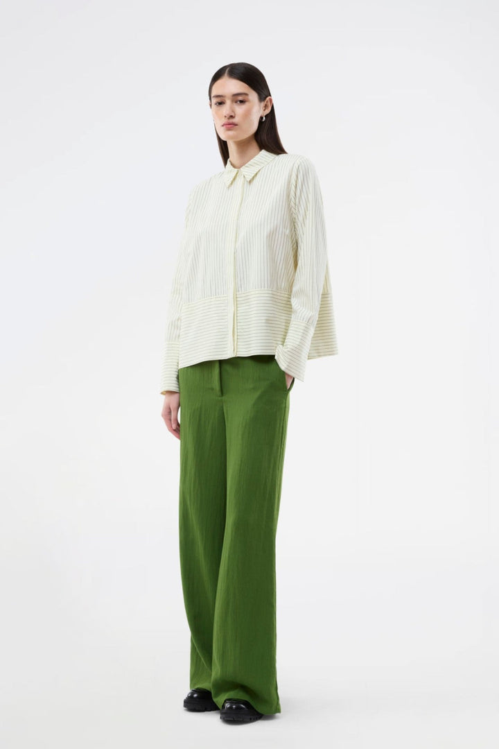 ModströM - Brodiemd Shirt 59255 - 12062 - Lime Pinstripe