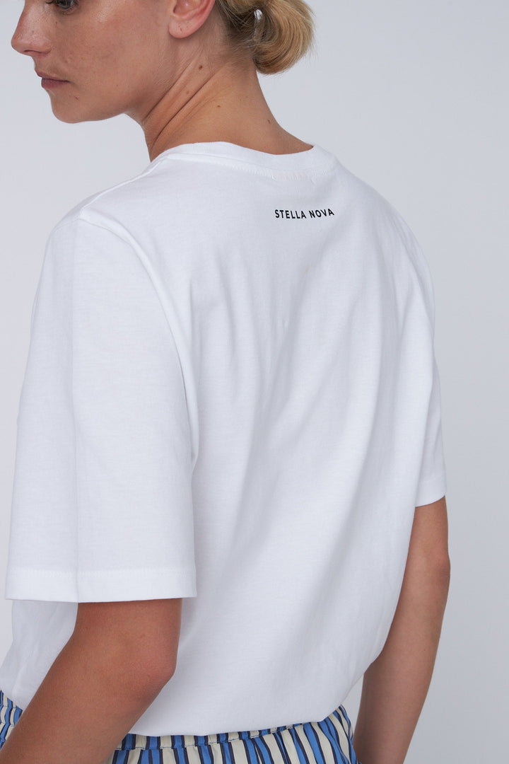 Stella Nova -  Printed T-shirt oj61-1450 - 001 White
