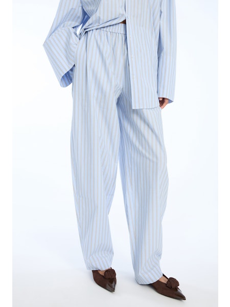 Rotate - Poplin Tapered Pants 1153643082 - 3082 Hydrangea (blue) Comb.