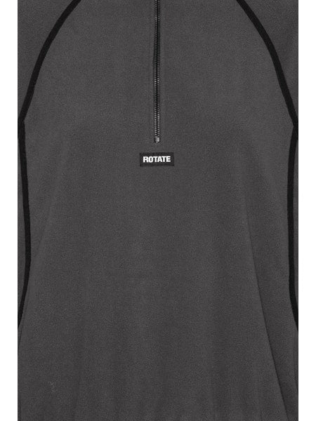 Rotate - Fleece Half Zip Jacket 1153681205 - 1205 Gray Pinstripe