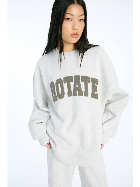 Rotate - Heavy Sweat Crewneck 1158341473 - 1473 Light Grey Melange