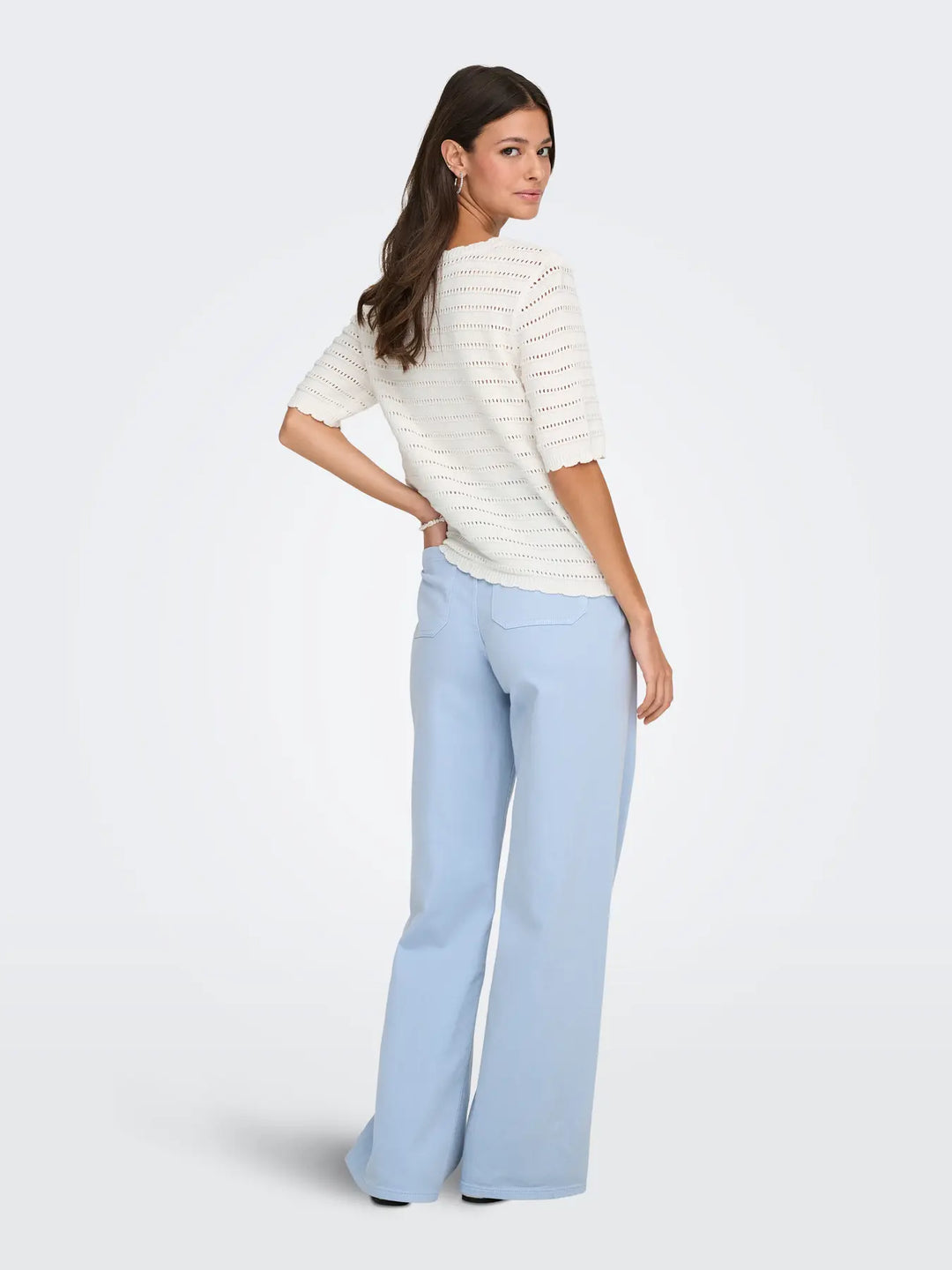 JDY - Jdytanja 2/4 V-Neck Cardigan Knt - 4926973 Cloud Dancer