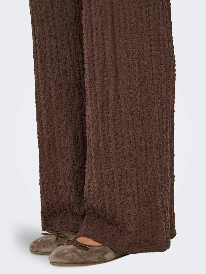 Only - Onlella Wide Pant - 4952854 Chocolate Martini