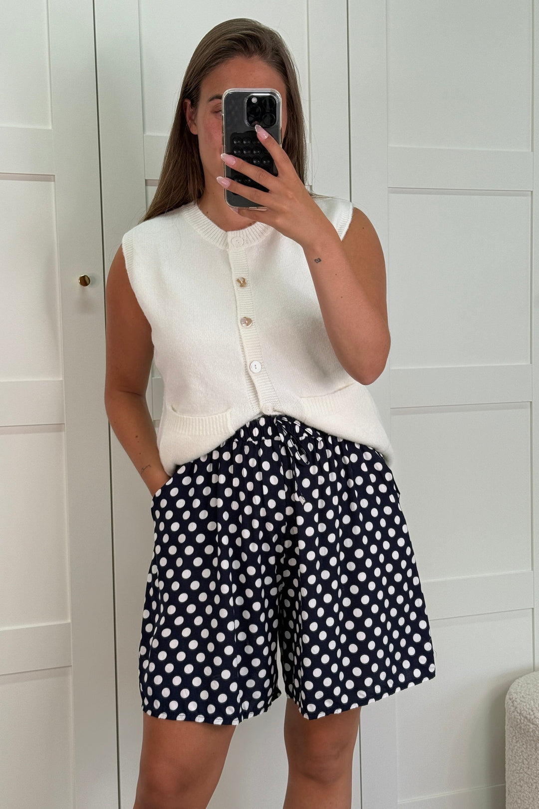 A-bee - Alyssa Shorts - Blue Shorts 