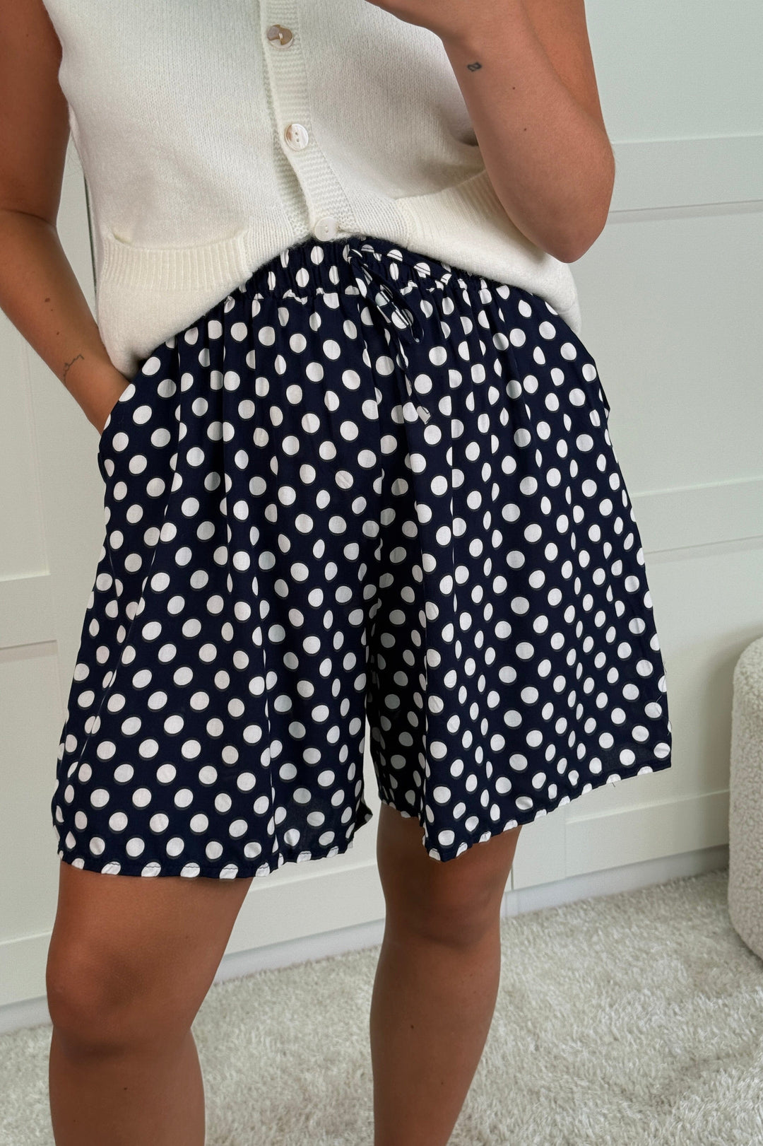 A-bee - Alyssa Shorts - Blue Shorts 