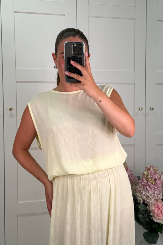 A-bee - Ava Top - Light Yellow Toppe 