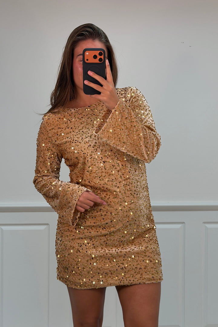 A-bee - Claudiadress - Gold Kjoler 