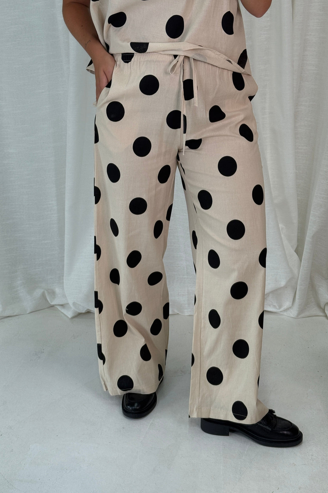 A-bee - Fanny Dot Pants - Ecru Kjoler 