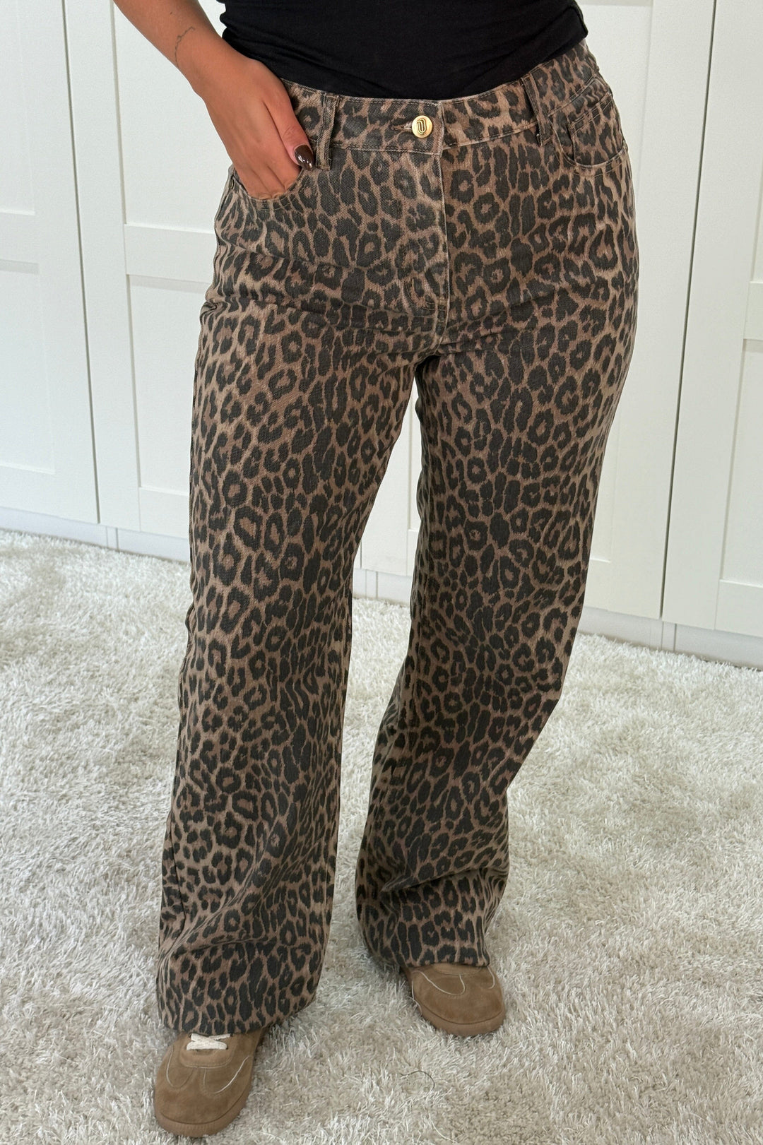 A-bee - Frederikke Pants - Leopard Bukser 