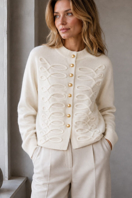 A-Bee - Honora Cardigan - Ecru Cardigans 