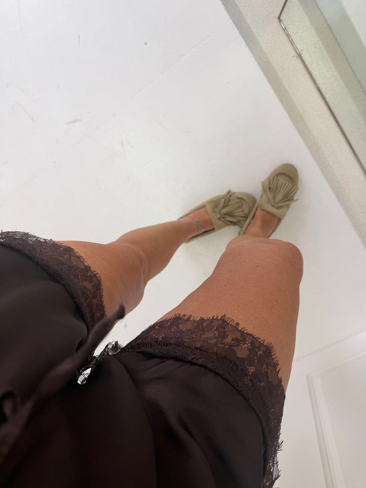A-Bee - Irene Shorts 37053-1 - Dark Maroon Shorts 