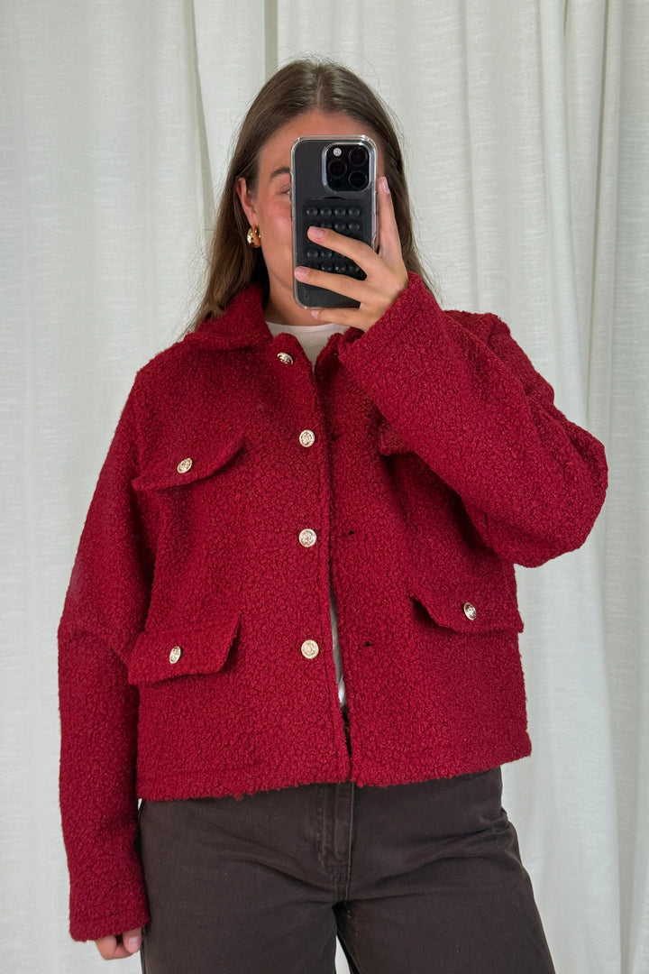 A-bee - Jasmin Jacket - Burgundy Jakker 