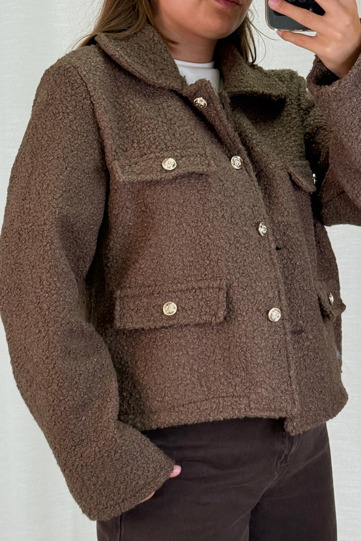 A-bee - Jasmin Jacket - Dark Brown Jakker 