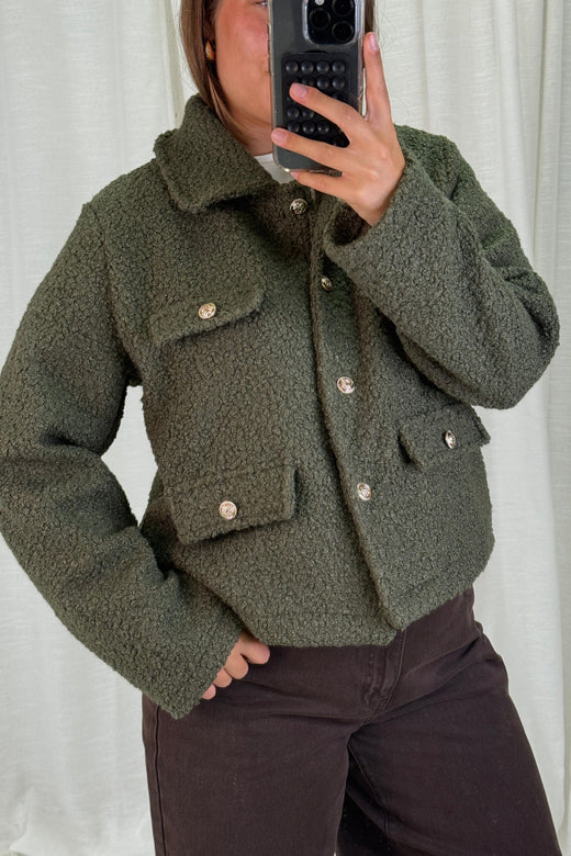 A-bee - Jasmin Jacket - Khaki Jakker 