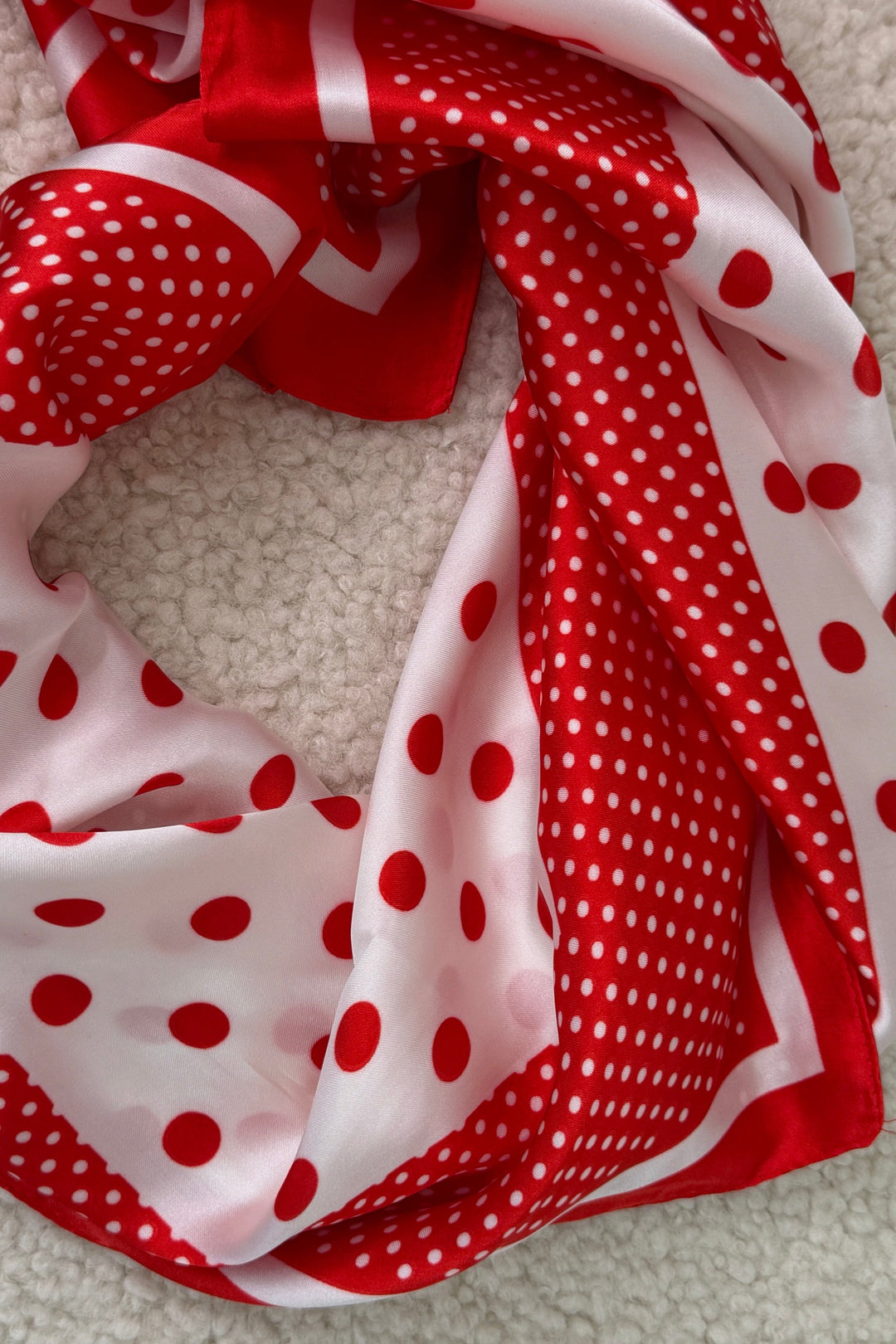 A-bee - Leonora Scarf - Red Tørklæder 
