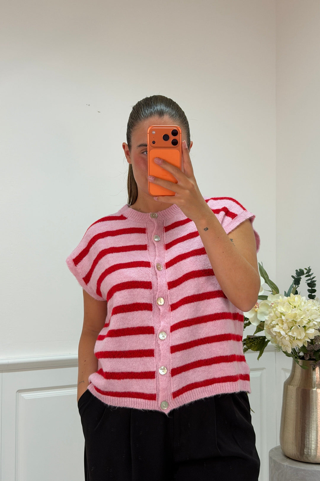 A-bee - Molly Vest - Red Veste 