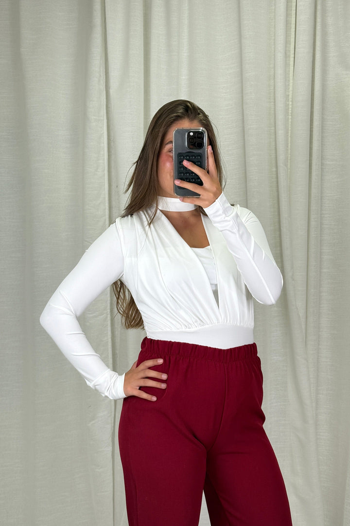 A-bee - Rakel Bodystocking - White Bodystockings 