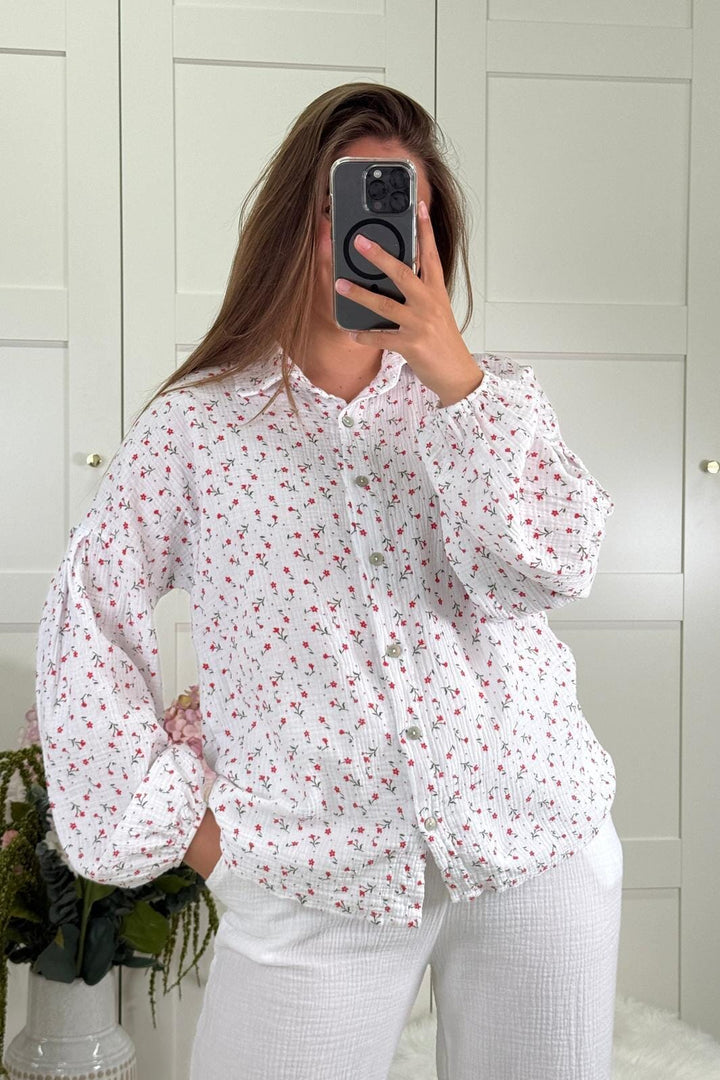 A-bee - Sigrid Shirt - White Skjorter 