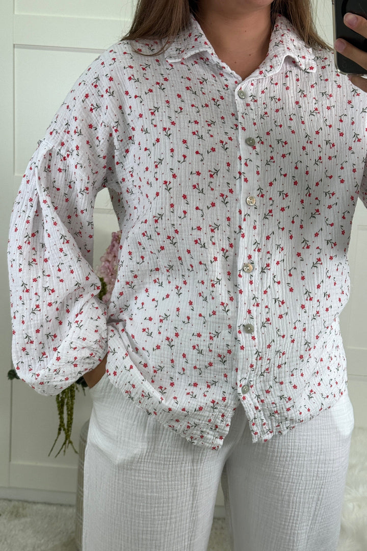 A-bee - Sigrid Shirt - White Skjorter 