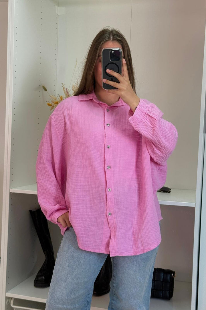 A-bee - Sonja Shirt - Pink Skjorter 