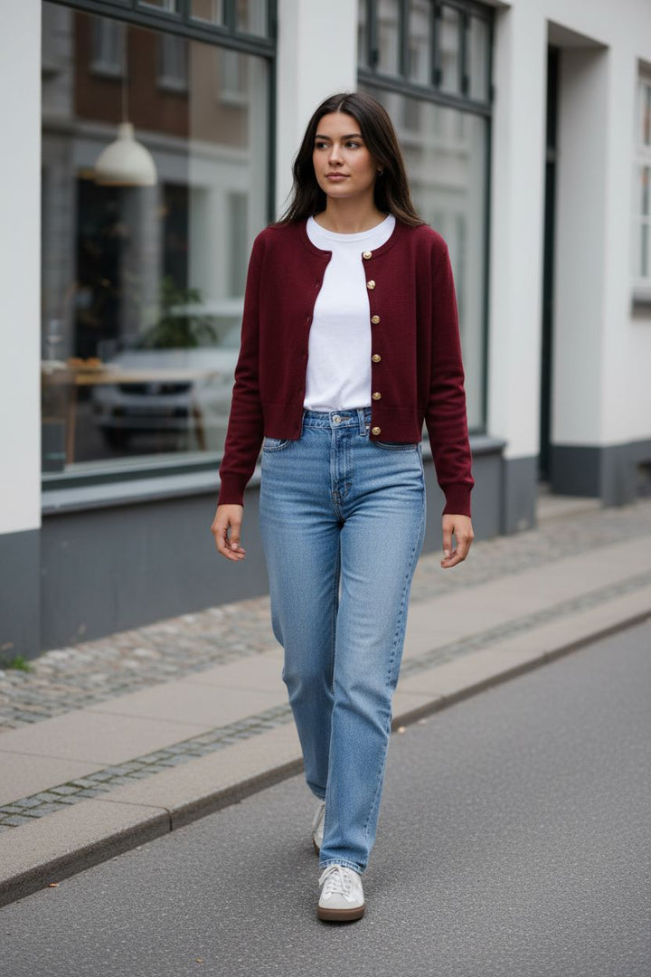 A-bee - Summer Cardigan - Burgundy