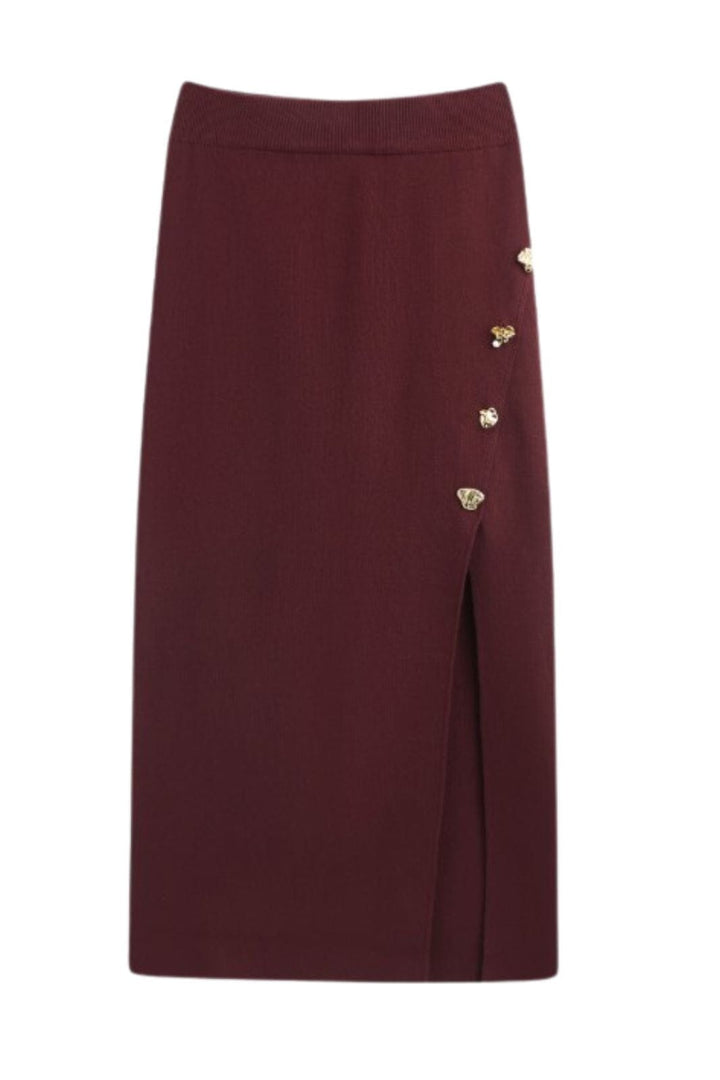 A-bee - Summer Skirt - Burgundy Nederdele 