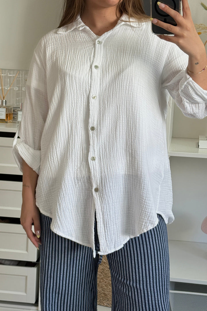 A-bee - Tilde Shirt - White Skjorter 