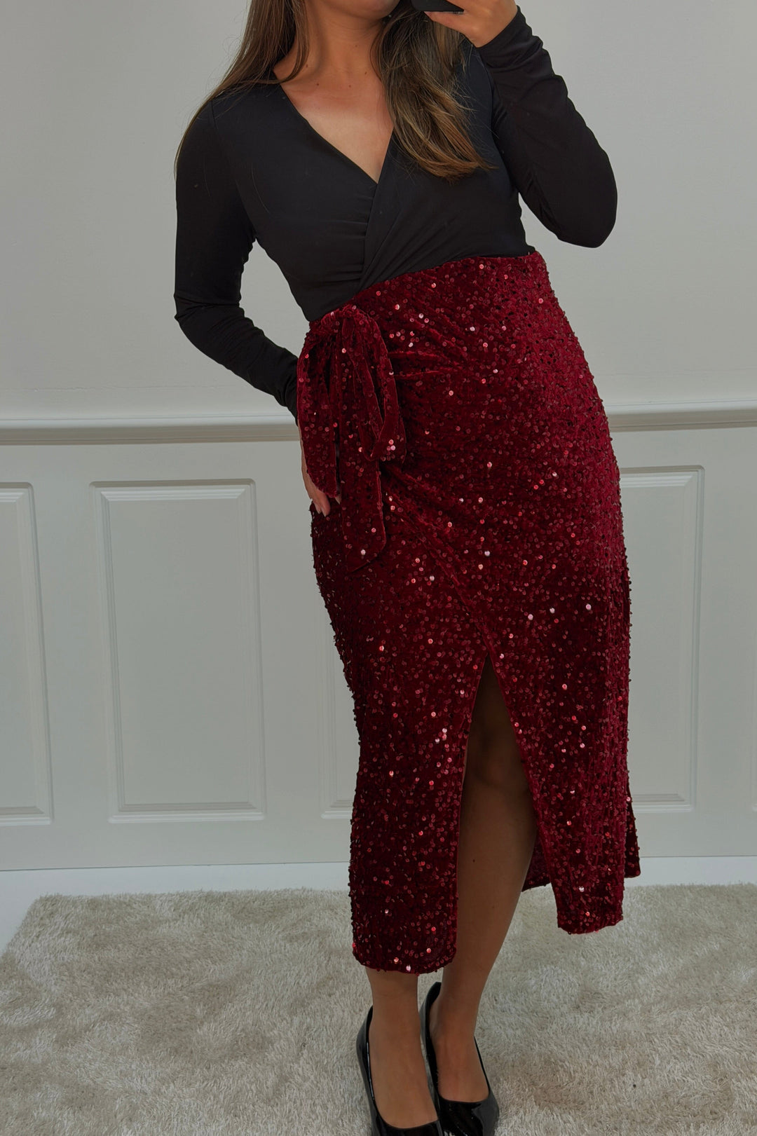 A-bee - Viviana dress - Burgundy Kjoler 