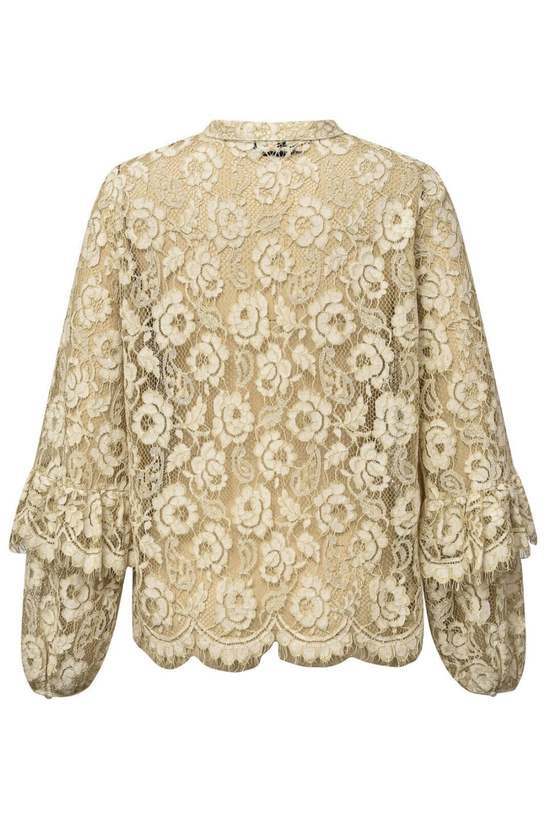 A-VIEW - Alaia Lace Shirt - 004 Sand Skjorter 