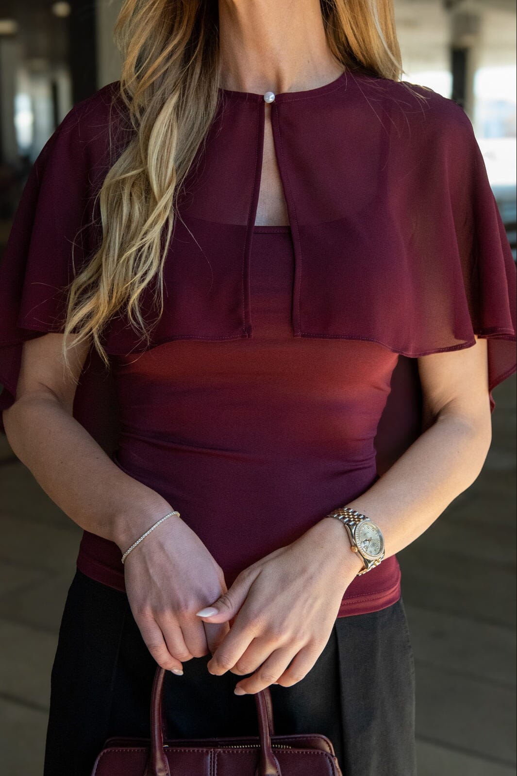 A-View - Anneline Blouse AV9533 - 098 - Merlot