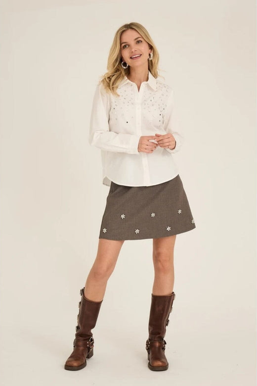 A-View - Diamond Shirt AV7016 - 000 - White