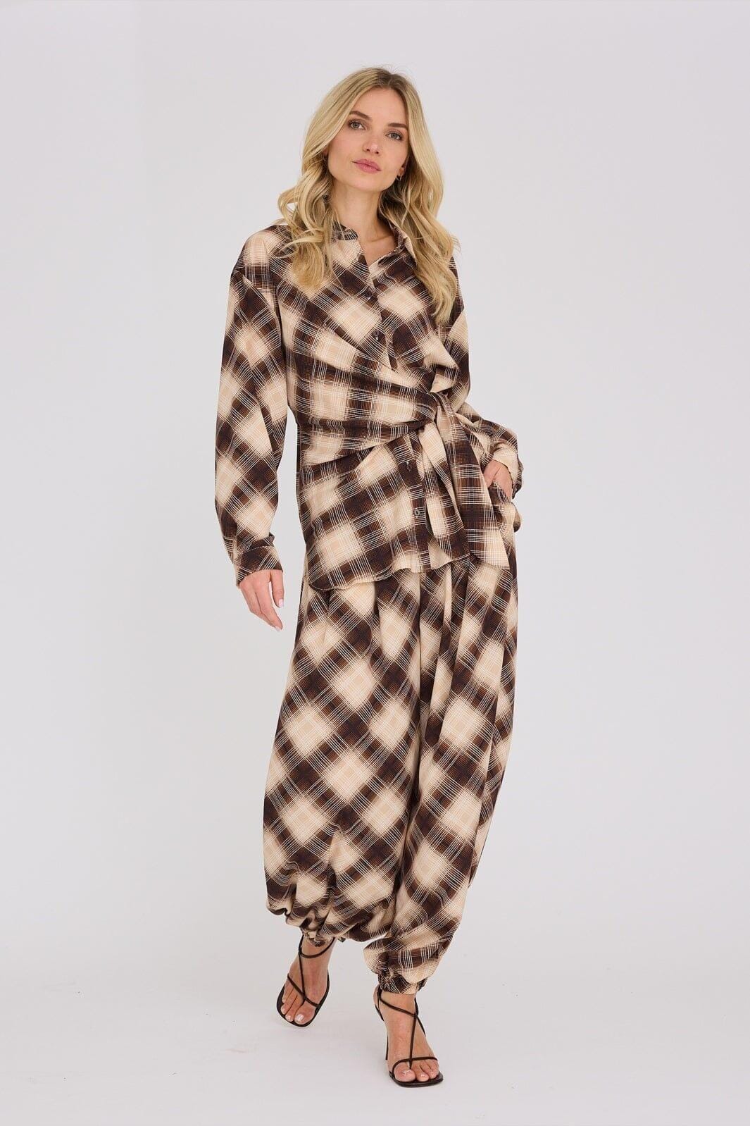 A-View - Elsi Shirt AV8266 - 156 - Brown/Sand