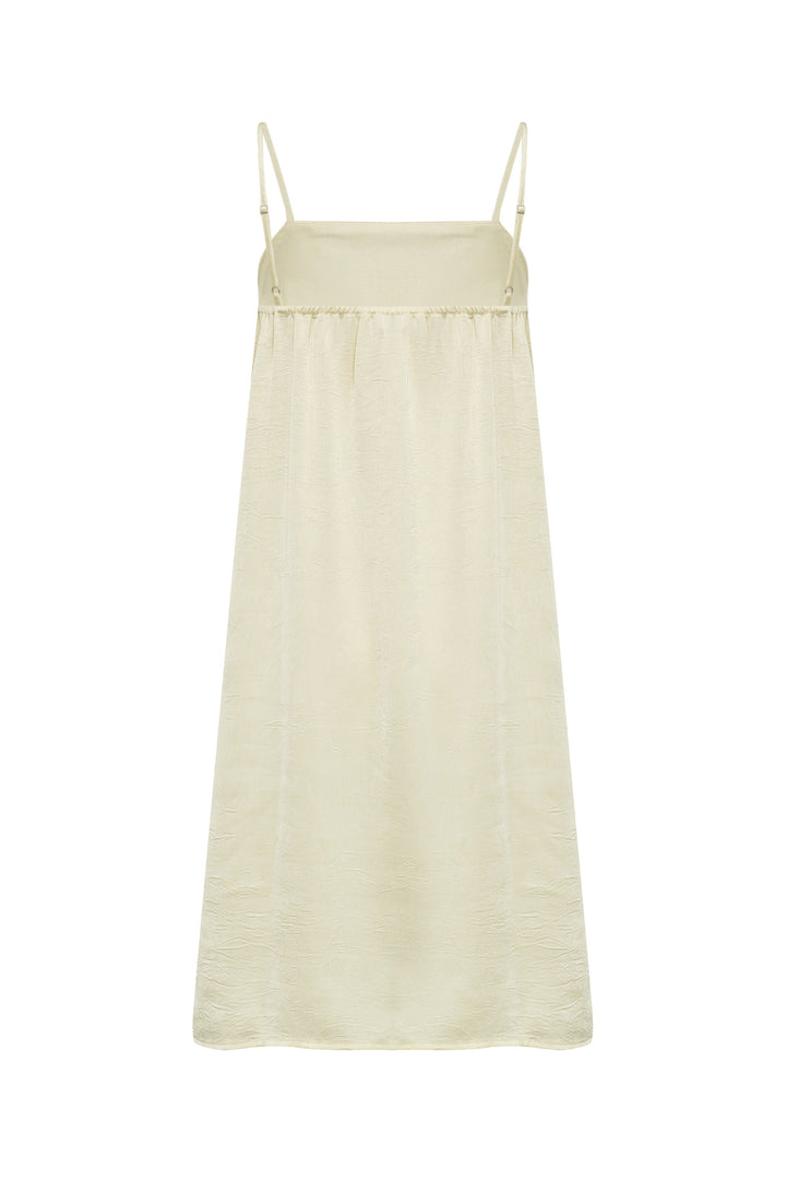 A-View - Emily Strap Dress AV8290 - 069 - Pale Yellow Kjoler 