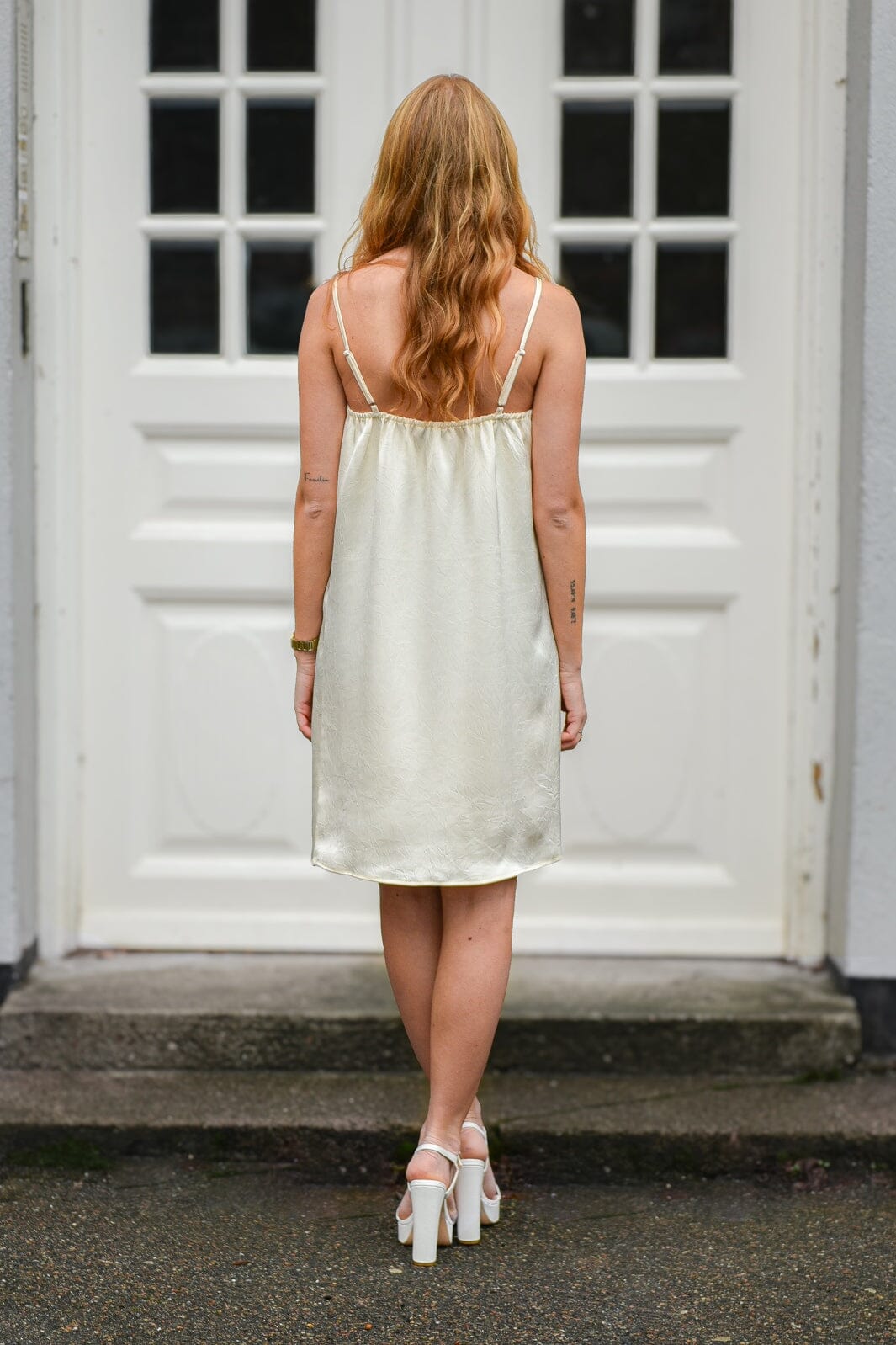 A-View - Emily Strap Dress AV8290 - 069 - Pale Yellow