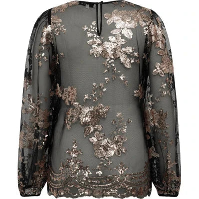 A-View - Estelle Blouse AV6093 - 307 - Rose Gold Bluser 