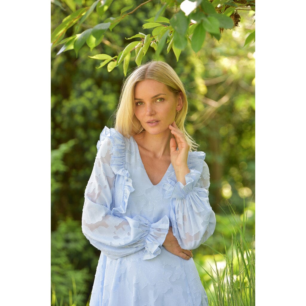 A-View - Floretta Maxi Dress AV7088 - 282 - Light Blue Kjoler 