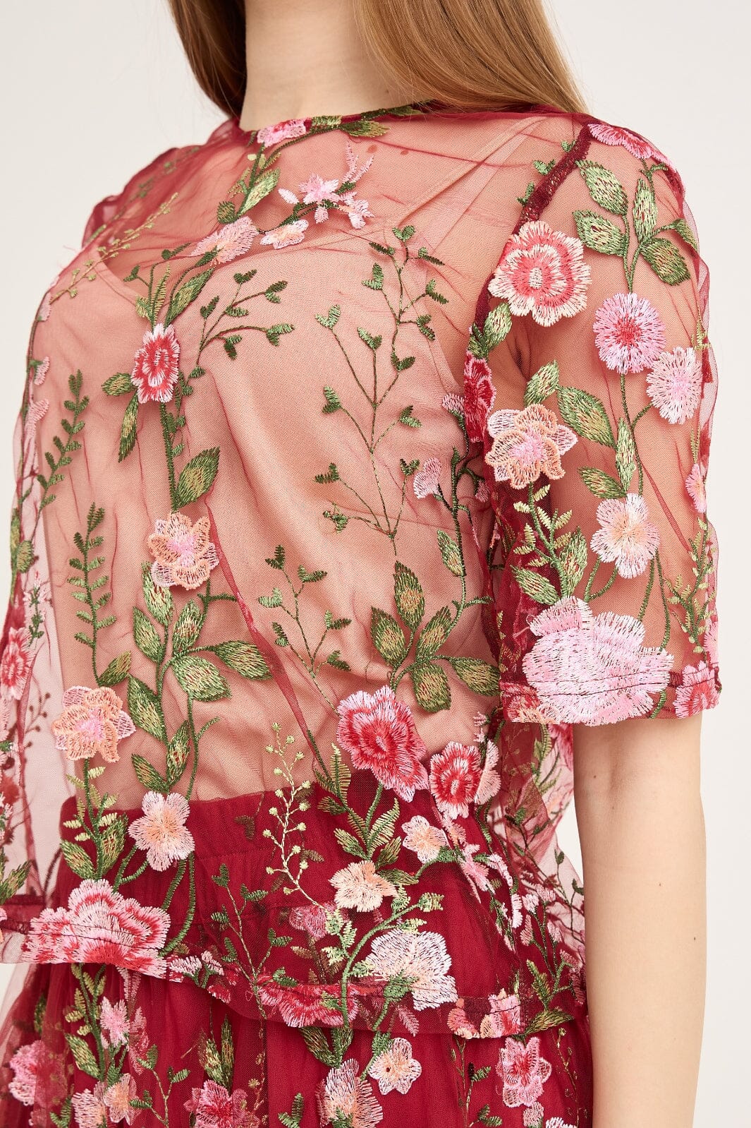 A-View - Fuschia Blouse AV4881 - 373 - Bordeaux/Rose