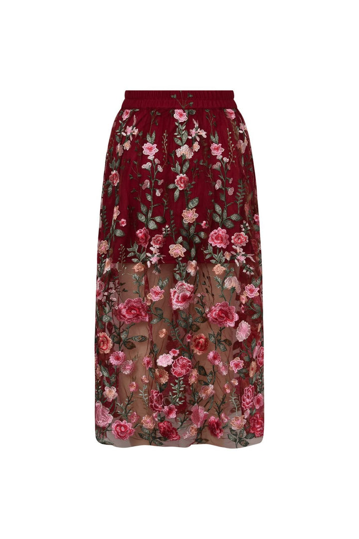A-View - Fuschia Skirt AV4624 - 373 - Bordeaux/Rose