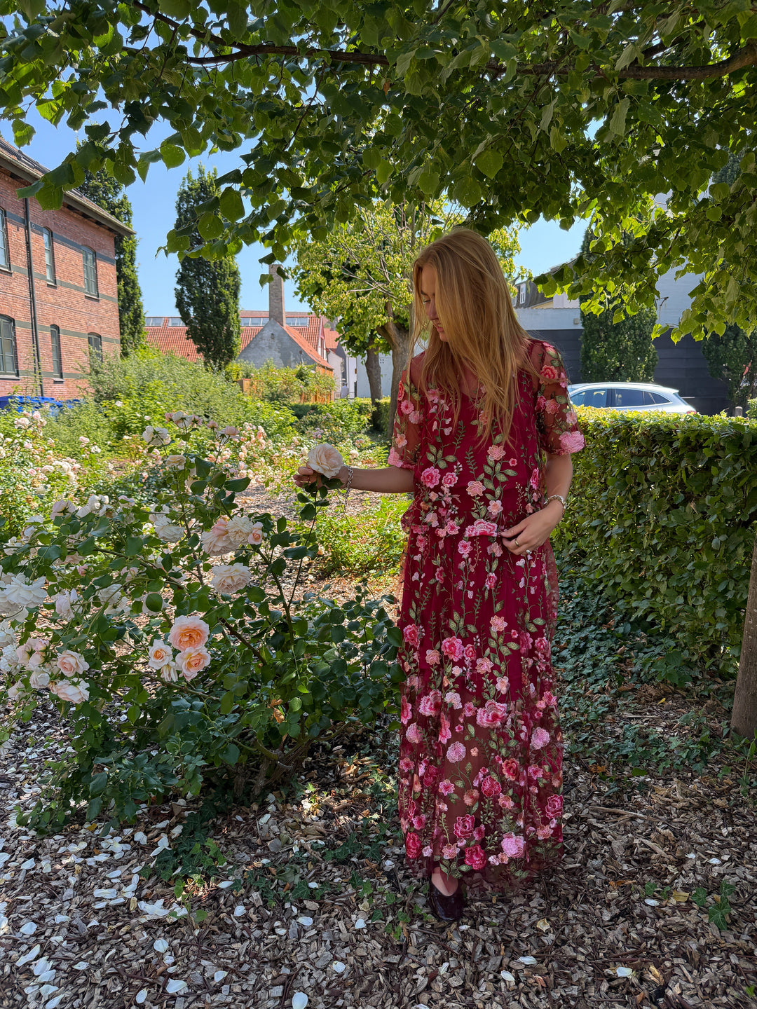 A-View - Fuschia Skirt AV4624 - 373 - Bordeaux/Rose Nederdele 