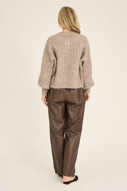 A-View - Kabba Knit Cardigan AV6022 - 118 - Light Brown