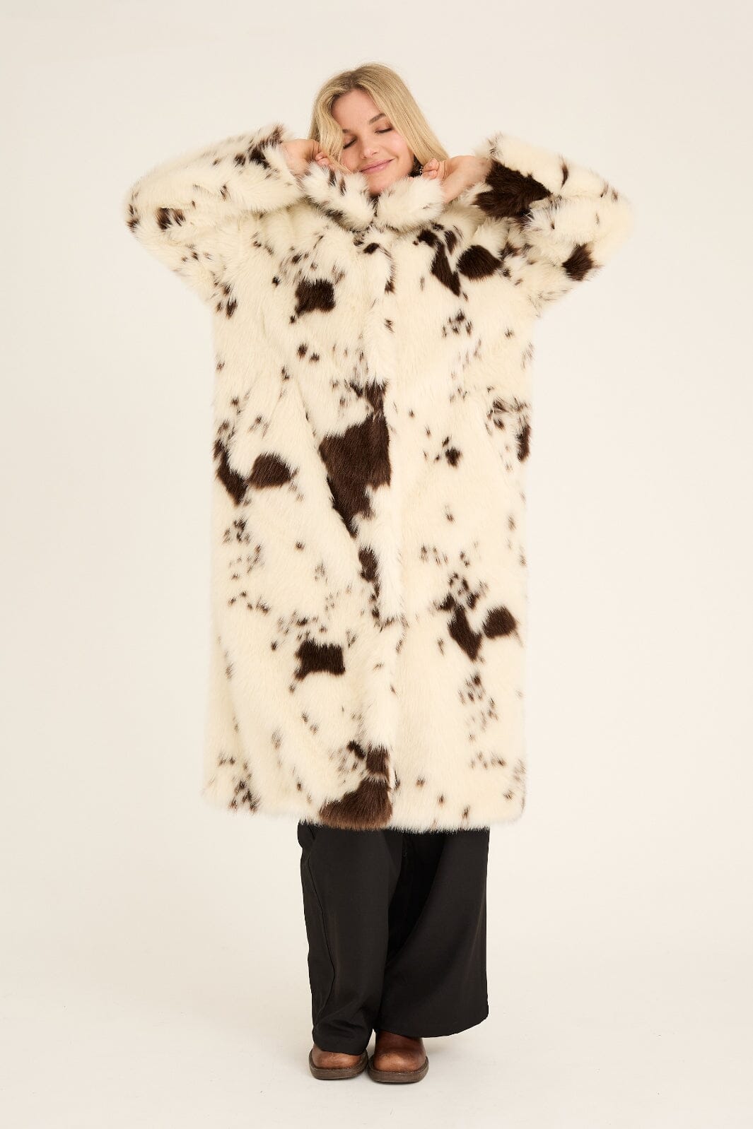 A-View - Kolvina Coat AV6032 - 193 - Brown/White