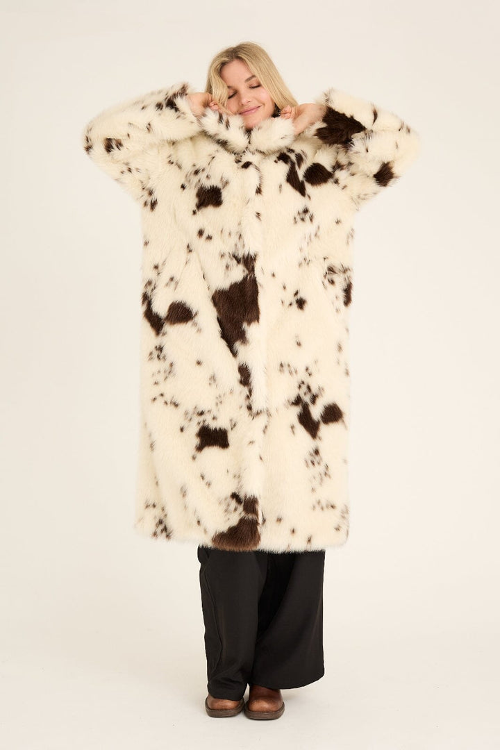 A-View - Kolvina Coat AV6032 - 193 - Brown/White