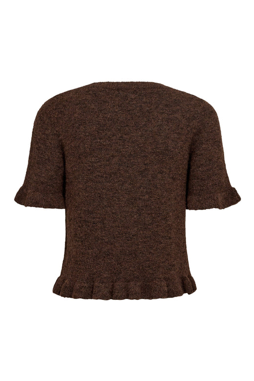 A-View - Landy Knit Blouse AV8227 - 194 - Dark Brown Bluser 