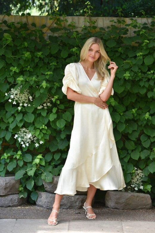 A-View - Sinda Dress AV4922 - 069 - Pale Yellow Kjoler 